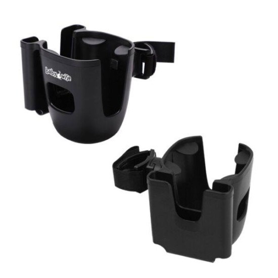 Babywise Ποτηροθήκη Καροτσιού με Θήκη Κινητού 2 σε1 Μαύρο BW8991