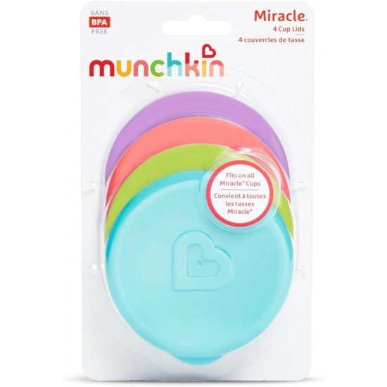 Munchkin Καπάκι Πολύχρωμο "Miracle" από Σιλικόνη 4τμχ 51771
