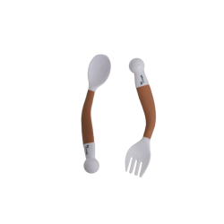 Bo Jungle Spoon & Fork ευλυγιστο σετ κουτάλι - πιρούνι Terracotta B571120