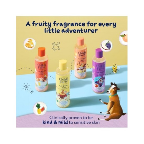 Childs Farm Βιολογικό Παιδικό Αφρόλουτρο & Σαμπουάν μούρων και πράσινου μήλου 250ml CP2002