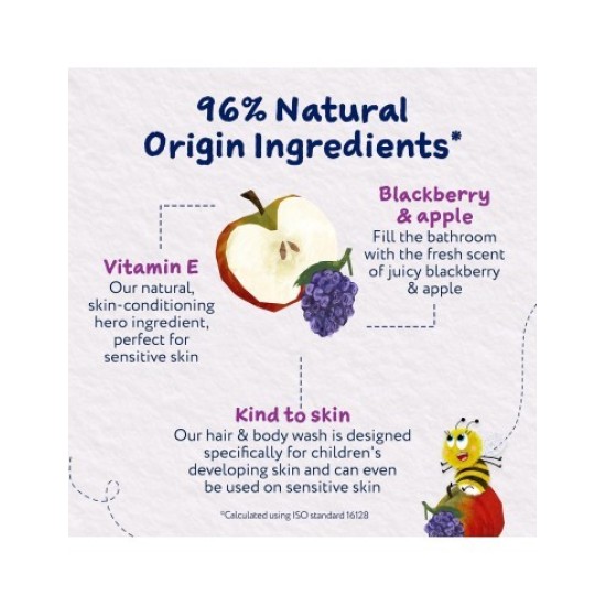 Childs Farm Βιολογικό Παιδικό Αφρόλουτρο & Σαμπουάν μούρων και πράσινου μήλου 250ml CP2002
