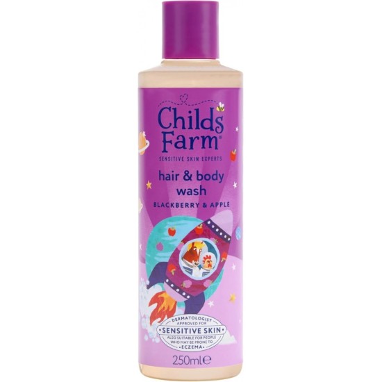 Childs Farm Βιολογικό Παιδικό Αφρόλουτρο & Σαμπουάν μούρων και πράσινου μήλου 250ml CP2002