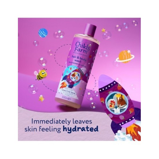 Childs Farm Βιολογικό Παιδικό Αφρόλουτρο & Σαμπουάν μούρων και πράσινου μήλου 500ml CP2102