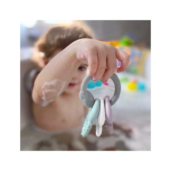 Bo Jungle Μασητική Κουδουνίστρα Οδοντοφυΐας "B-Keys" από Σιλικόνη για 3 m+ B910300