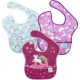 Bumkins Superbib Girl Unicorns Αδιάβροχες Σαλιάρες με Τσέπη, Σετ 3τμχ 6-24m 3313004