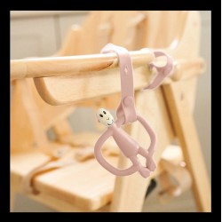 MATCHSTICK MONKEY Multi Use Product Holder, Κλιπ σιλικόνης πολλαπλών χρήσεων Dusty Pink -1τεμ 24158