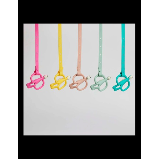 MATCHSTICK MONKEY Multi Use Product Holder, Κλιπ σιλικόνης πολλαπλών χρήσεων Dusty Pink -1τεμ 24158