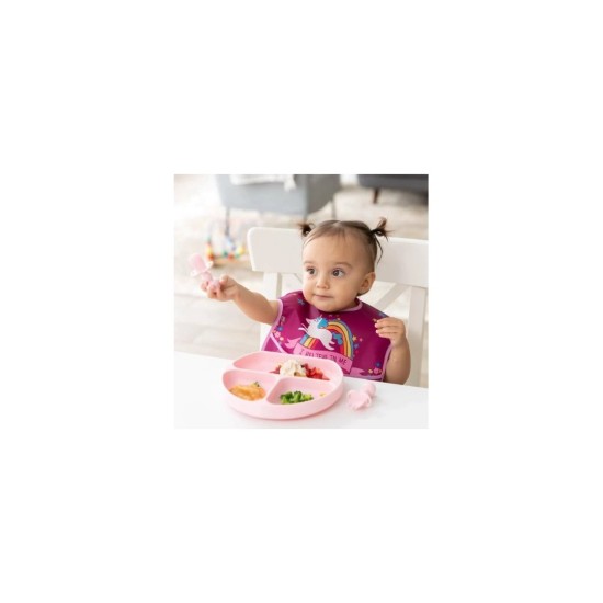 Bumkins Superbib Girl Unicorns Αδιάβροχες Σαλιάρες με Τσέπη, Σετ 3τμχ 6-24m 3313004