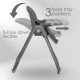 Bebe stars Καρεκλάκι Φαγητού Milk 2 IN 1 Grey 866-186