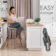 Bebe stars Καρεκλάκι Φαγητού Milk 2 IN 1 Grey 866-186