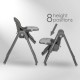 Bebe stars Καρεκλάκι Φαγητού Milk 2 IN 1 Grey 866-186