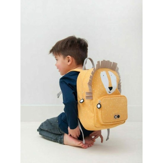 Trixie Τσάντα Πλάτης Νηπιαγωγείου Κίτρινη Mr. Lion 77403