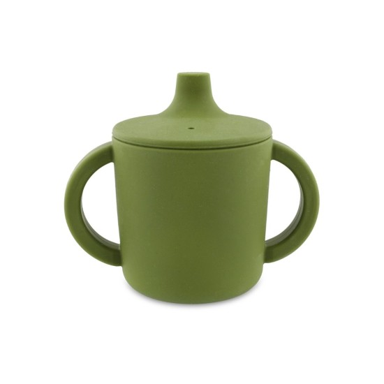 Trixie Παιδικό Ποτηράκι από Σιλικόνη με Λαβές 207ml Πράσινο Mr. Dino 77884