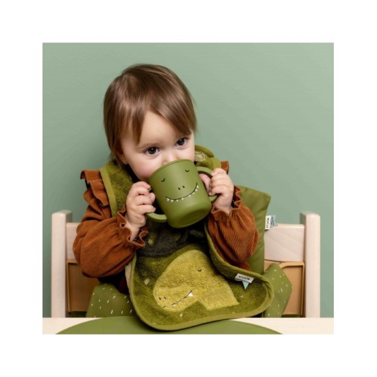 Trixie Παιδικό Ποτηράκι από Σιλικόνη με Λαβές 207ml Πράσινο Mr. Dino 77884