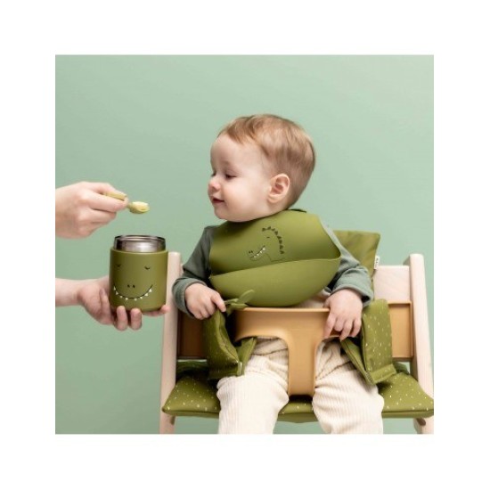 Trixie Σαλιάρα Σιλικόνης με Τσέπη Πράσινη Mr. Dino 2τμχ 77882