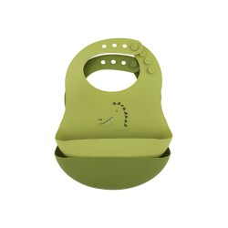 Trixie Σαλιάρα Σιλικόνης με Τσέπη Πράσινη Mr. Dino 2τμχ 77882