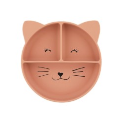 Trixie Παιδικό Πιάτο Φαγητού από Σιλικόνη Ροζ Mrs. Cat 77892