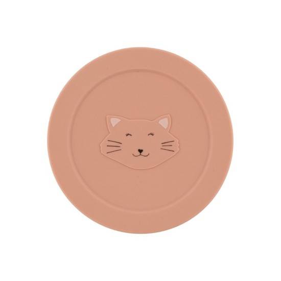 Trixie Δοχείο φαγητού με καπάκι από Σιλικόνη Ροζ Mrs. Cat 77891