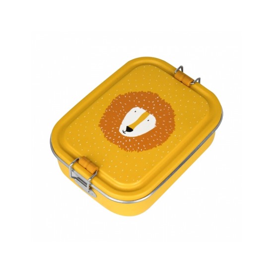 Trixie Ανοξείδωτο Παιδικό Δοχείο Φαγητού Small 0.8lt Κίτρινο Mr. Lion 77948