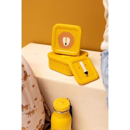 Trixie Σετ Φαγητοδοχεία Snack Boxes Nesting 3τεμ Κίτρινα Mr. Lion T05213