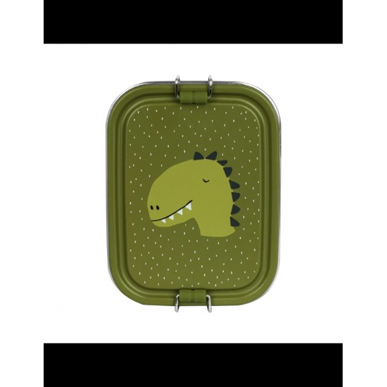 Trixie Ανοξείδωτο Παιδικό Δοχείο Φαγητού Small 0.8lt Πράσινο Mr. Dino 77949