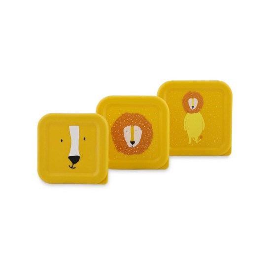 Trixie Σετ Φαγητοδοχεία Snack Boxes Nesting 3τεμ Κίτρινα Mr. Lion T05213