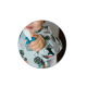 BabyOno Αδιάβροχη σαλιάρα με μακρύ μανίκι 6m-2y Toucans BN1476/02