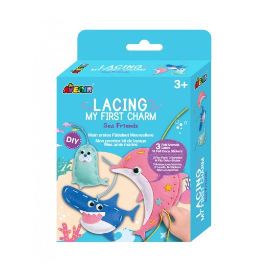 Avenir Κεντήματα Lacing My First Charm - Sea Friends για Παιδιά 3+ Ετών 60783