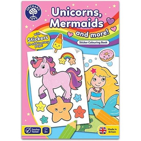 Orchard Toys Unicorns Mermaids Colouring Book Βιβλίo Ζωγραφικής Unicorns (3+ ετών) ORCHCB15