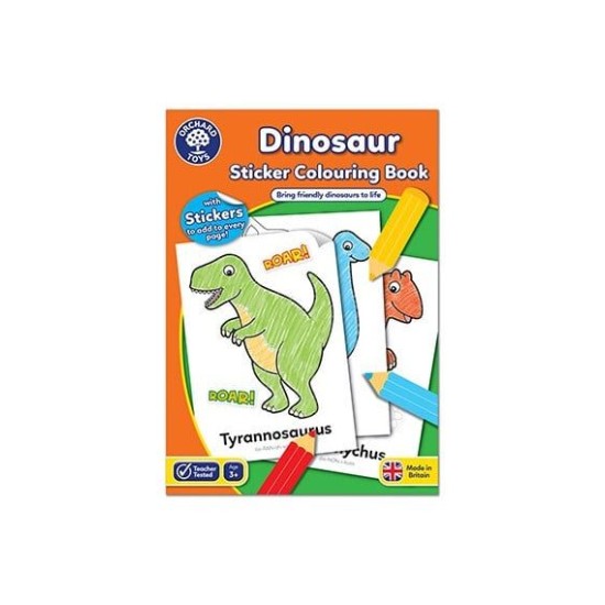 Orchard Toys Dinosaur Colouring Book Βιβλίo Ζωγραφικής δεινόσαυρο (3+ ετών) ORCHCB09