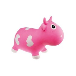 Kidzzfarm jumping animal Χοπ Χοπ Bella η αγελαδίτσα για 12+m Pink & White  KMC150504