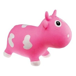 Kidzzfarm jumping animal Χοπ Χοπ Bella η αγελαδίτσα για 12+m Pink & White  KMC150504