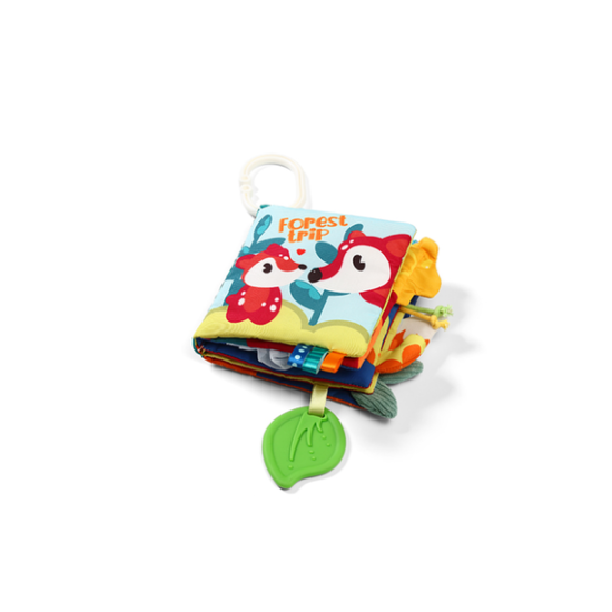 BabyOno Εκπαιδευτικό μαλακό βιβλίο - Forest trip BN1513