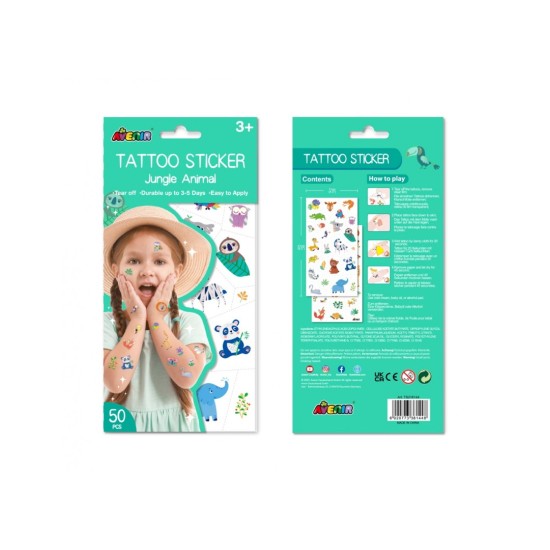 Avenir Tattoo Παιδικά Τατουάζ Jungle Animal 60776