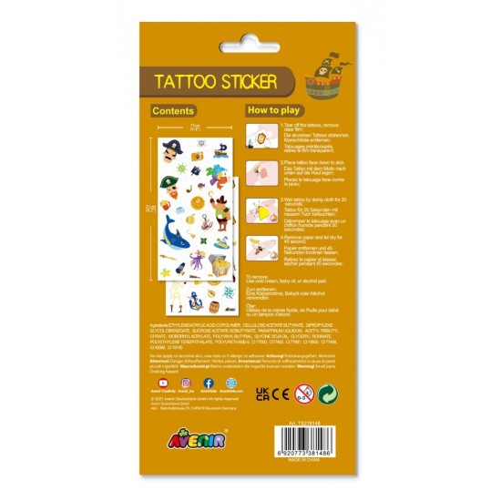 Avenir Tattoo Παιδικά Τατουάζ Pirate 60777