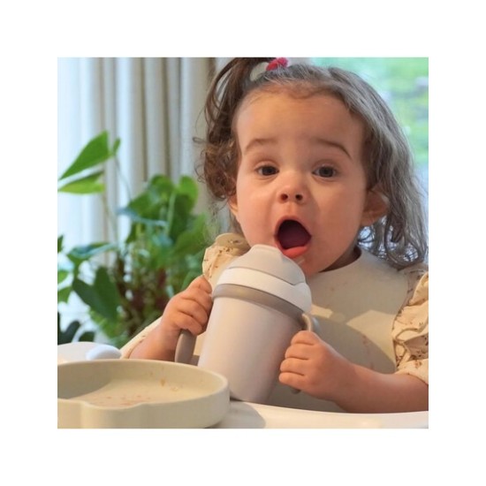 Bo Jungle Εκπαιδευτικό Κύπελλο B-Drinking cup CPLA Βιοδιασπώμενο Grey B552000