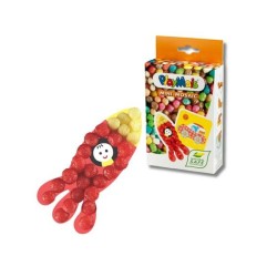 Playmais Mini Κατασκευές με 2 κάρτες και σφουγγαράκια από άμυλο καλαμποκιού 3+ ετών - Πύραυλος PLM-160544