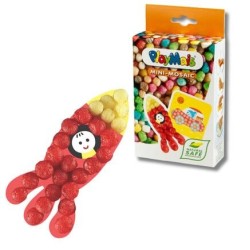Playmais Mini Κατασκευές με 2 κάρτες και σφουγγαράκια από άμυλο καλαμποκιού 3+ ετών - Πύραυλος PLM-160544