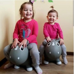 Kidzzfarm jumping animal Χοπ Χοπ Bella η αγελαδίτσα για 12+m Grey/ Γκρι KMC150509