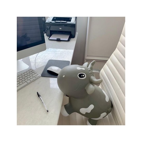 Kidzzfarm jumping animal Χοπ Χοπ Bella η αγελαδίτσα για 12+m Grey/ Γκρι KMC150509