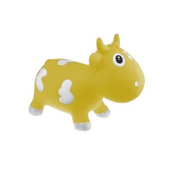Kidzzfarm jumping animal Χοπ Χοπ Bella η αγελαδίτσα για 12+m Mustard Yellow/Μουσταρδί KMC150515