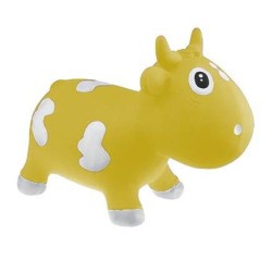 Kidzzfarm jumping animal Χοπ Χοπ Bella η αγελαδίτσα για 12+m Mustard Yellow/Μουσταρδί KMC150515