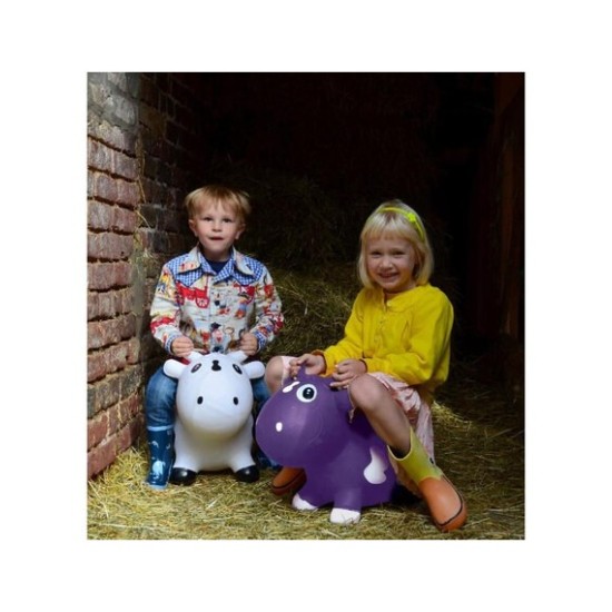 Kidzzfarm jumping animal Χοπ Χοπ Bella η αγελαδίτσα για 12+m Mustard Yellow/Μουσταρδί KMC150515