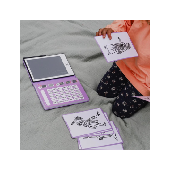 KIDYWOLF Tablet ζωγραφικής με οθόνη LCD (30 κάρτες) 5+ ετών -Princess KDW-182457