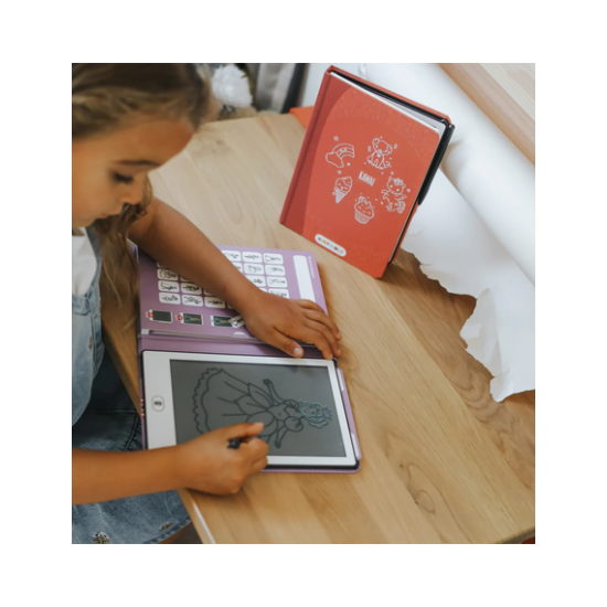 KIDYWOLF Tablet ζωγραφικής με οθόνη LCD (30 κάρτες) 5+ ετών -Princess KDW-182457