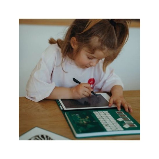 KIDYWOLF Tablet ζωγραφικής με οθόνη LCD (30 κάρτες) 5+ ετών -Animals Around The World KDW-182198