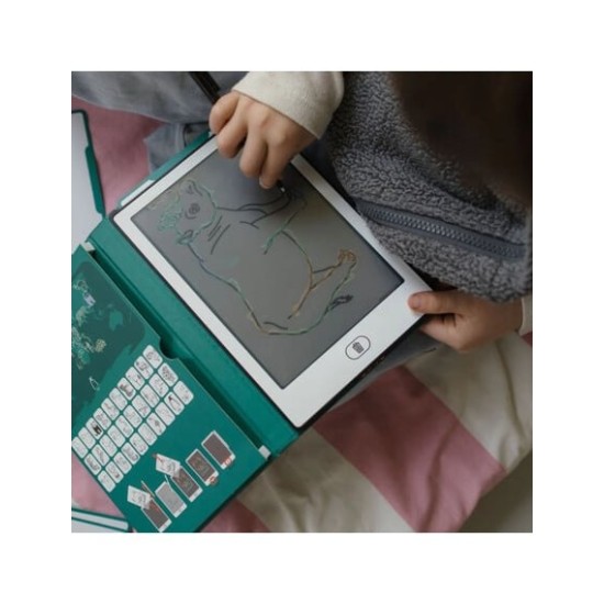 KIDYWOLF Tablet ζωγραφικής με οθόνη LCD (30 κάρτες) 5+ ετών -Animals Around The World KDW-182198