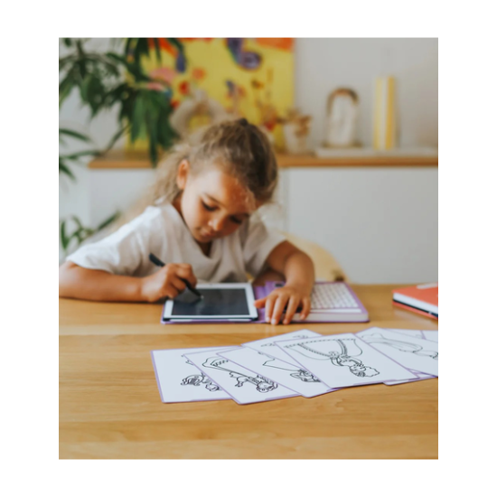 KIDYWOLF Tablet ζωγραφικής με οθόνη LCD (30 κάρτες) 5+ ετών -Princess KDW-182457