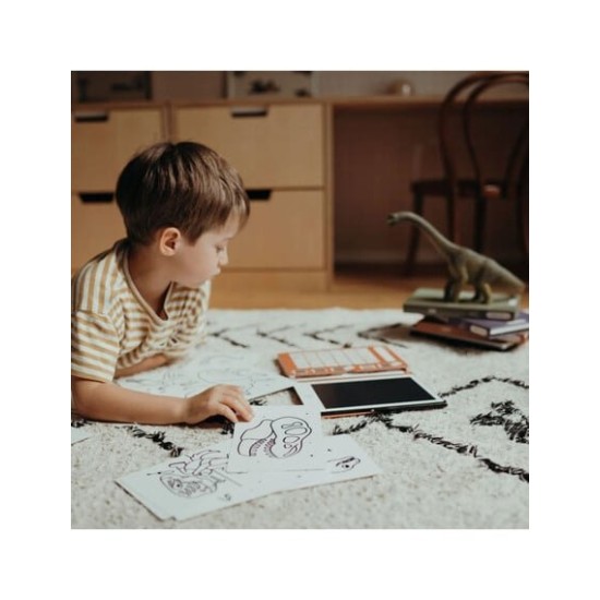 KIDYWOLF Tablet ζωγραφικής με οθόνη LCD (30 κάρτες) 5+ ετών -Dinosaurs  KDW-181467
