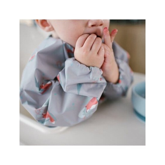 BabyOno Αδιάβροχη σαλιάρα με μακρύ μανίκι 2-4years - Fox BN1477/03